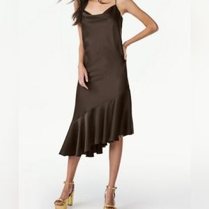 Brown Ruffle Cami Dress Size M (8/10) - NWT